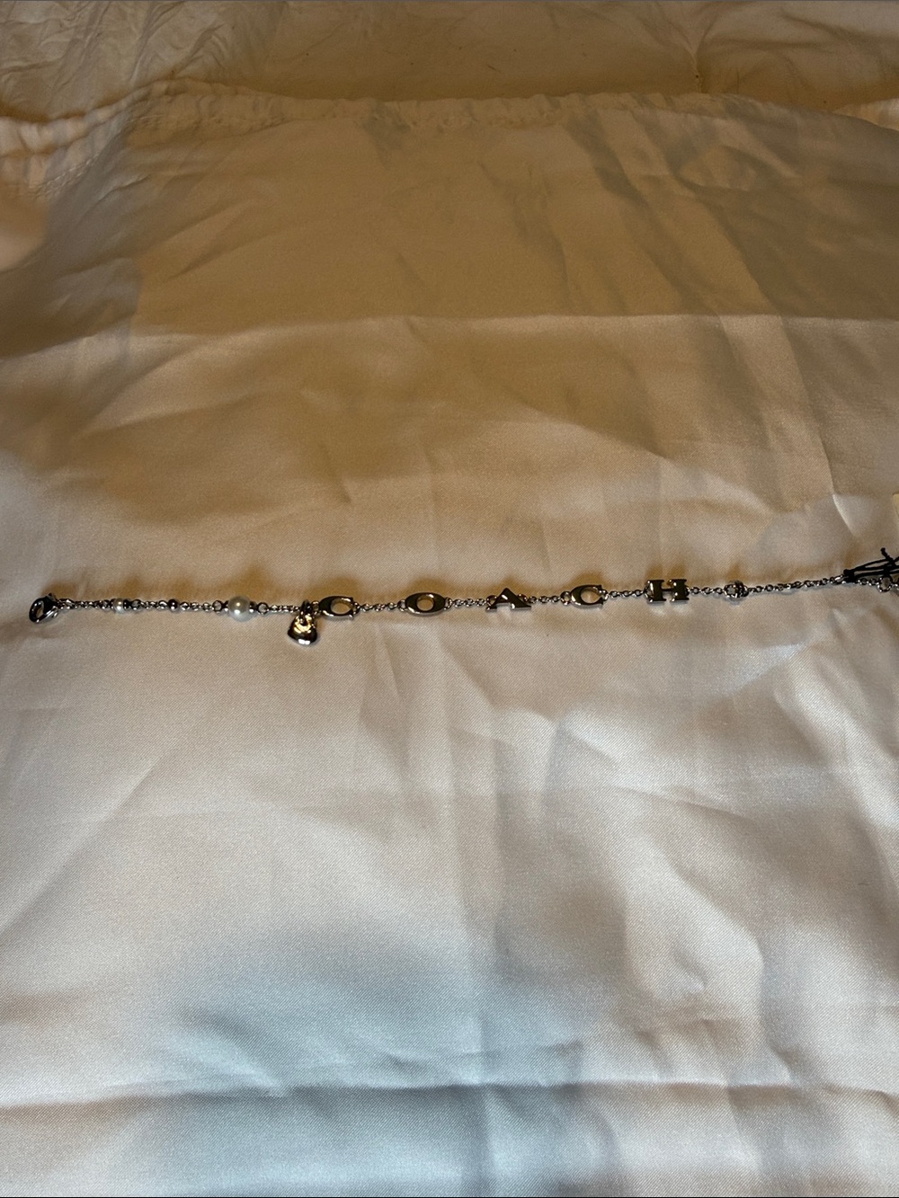 Sterling Silver Coach Women's Charm Bracelet - Picture 3 of 3
